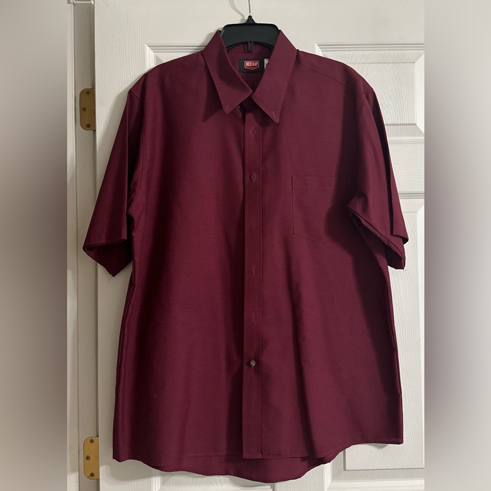 RedKap Men’s Short Sleeve Industrial Work Shirt - Size XL